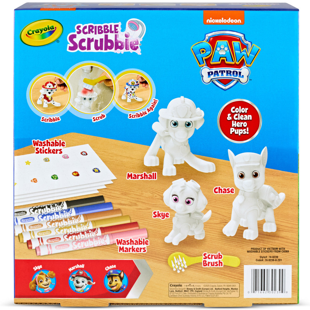 CRAYOLA SCRIBBLE SCRUBBIE PAW PATROL 3PK