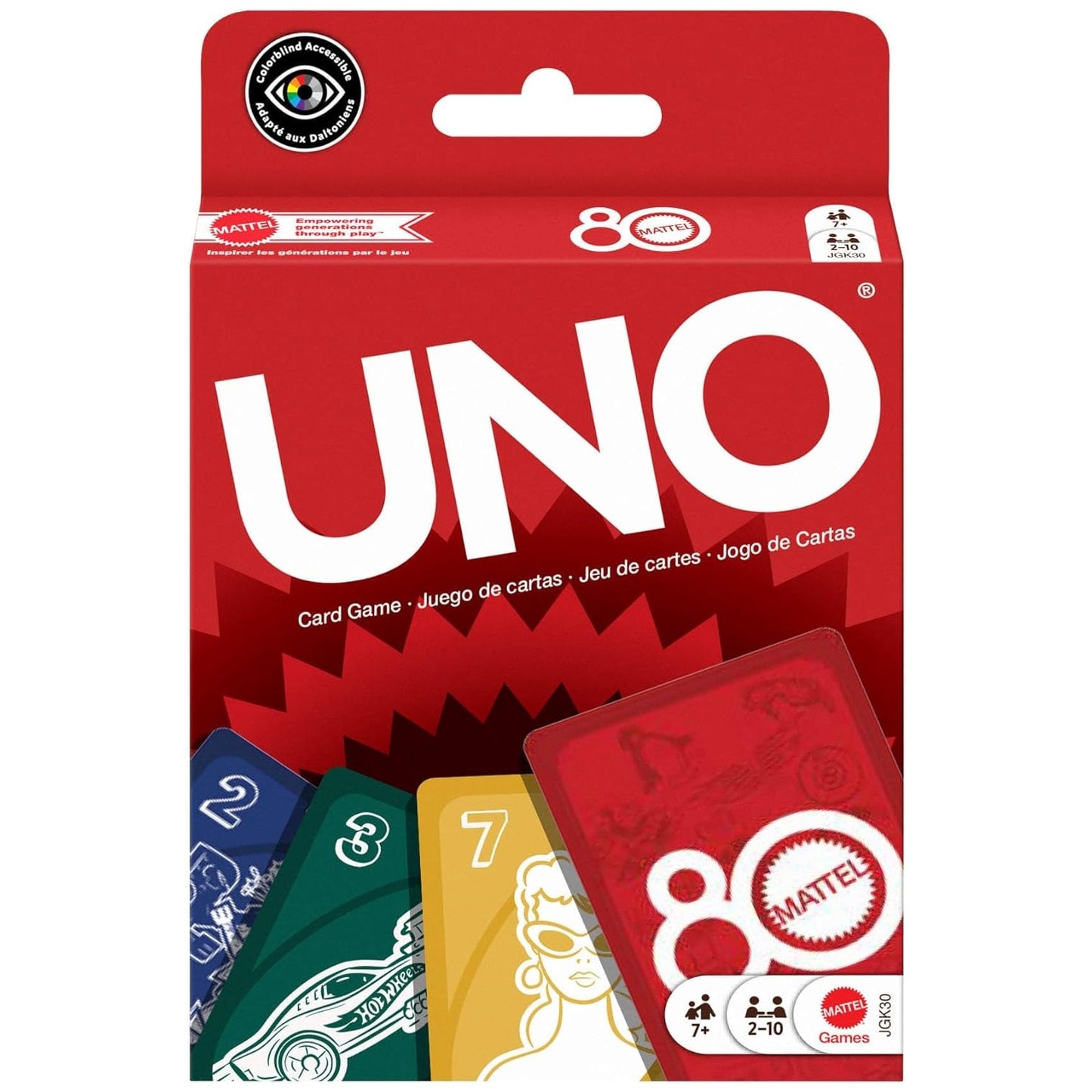 CARD GAME UNO 80TH ANNIVERSARY
