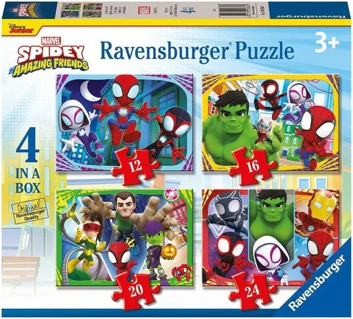 PUZZLE 4 IN A BOX SPIDEY & FRIENDS