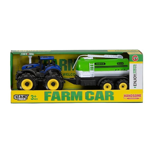 FARM TRACTOR & TRAILER 33CM FRICTION