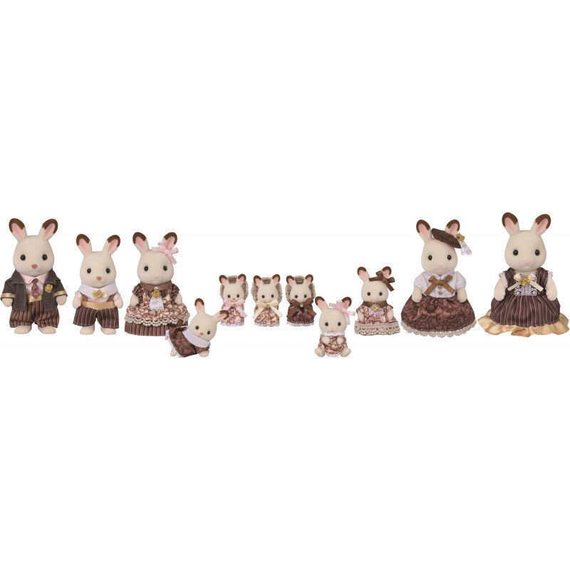 SYL/F CHOCOLATE RABBIT FAMILY ANNI SET