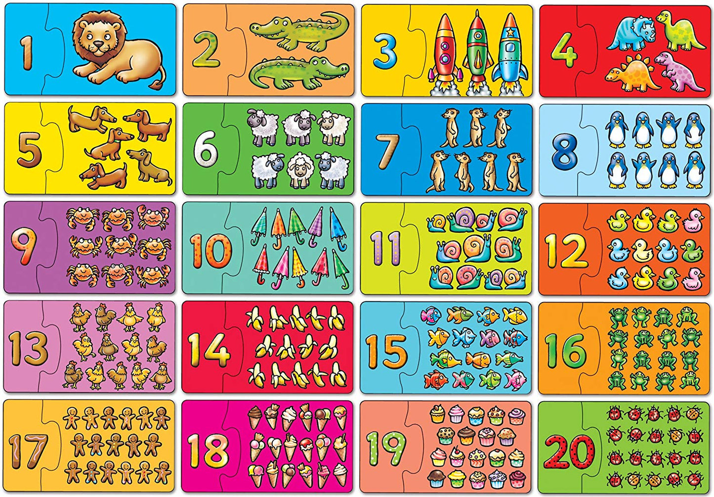 ORCHARD TOYS MATCH AND COUNT PUZZLE