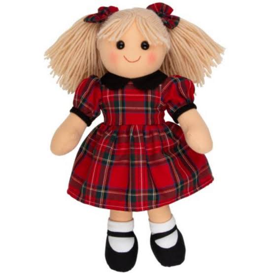RAGDOLL YD1053 RUBY RED TARTAN DRESS