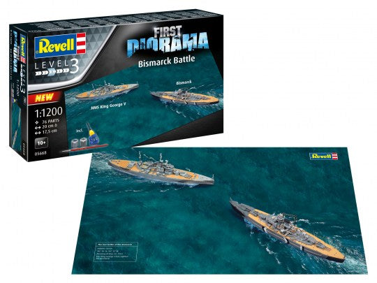 Revell First Diorama Set Bismarck Battle