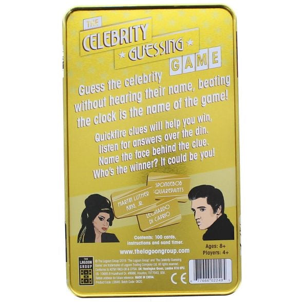Game Celebrity Guessing In Tin