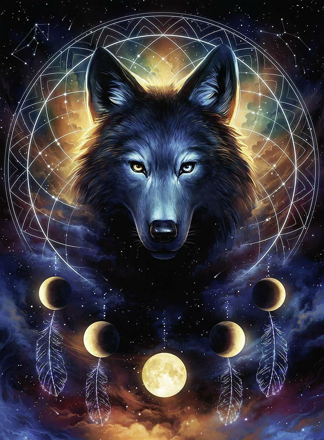 Puzzle 500Pc Lunar Wolf