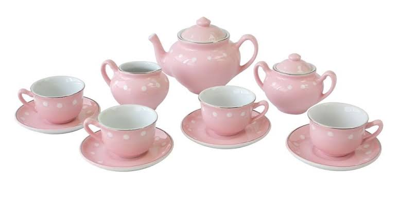 TEA SET DELUXE PORCELAIN 13PC