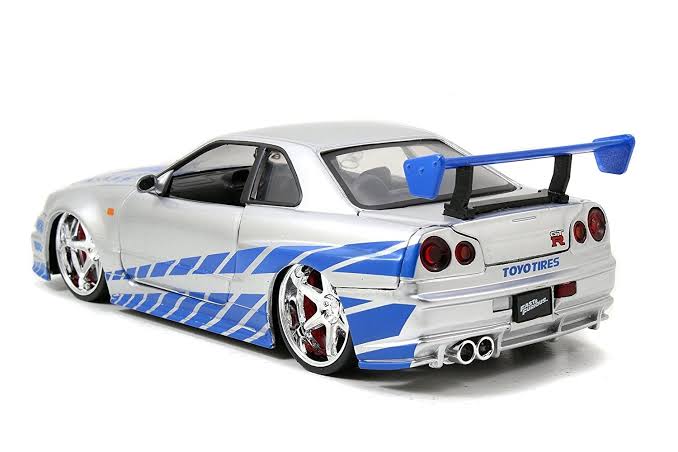 D/C 1:24 F&F BRIAN'S NISSAN SKYLINE SILV