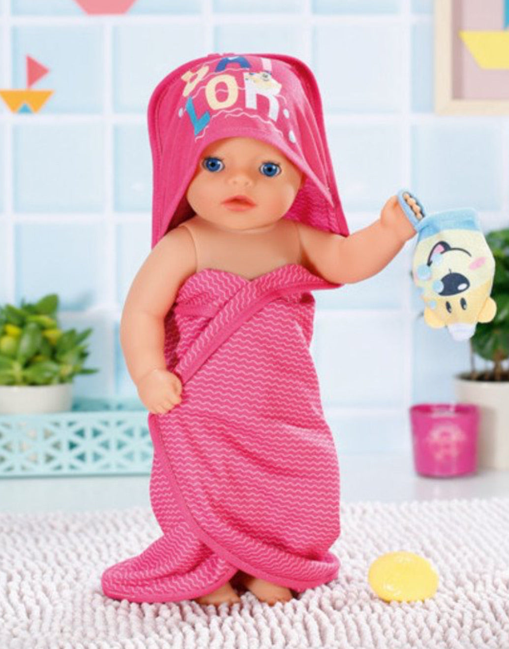 Bb Baby Born Bath Hooded Towel Set