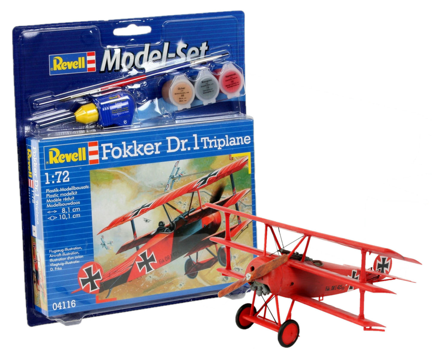 REVELL 1:72 STARTER FOKKER DR1 TRIPLANE