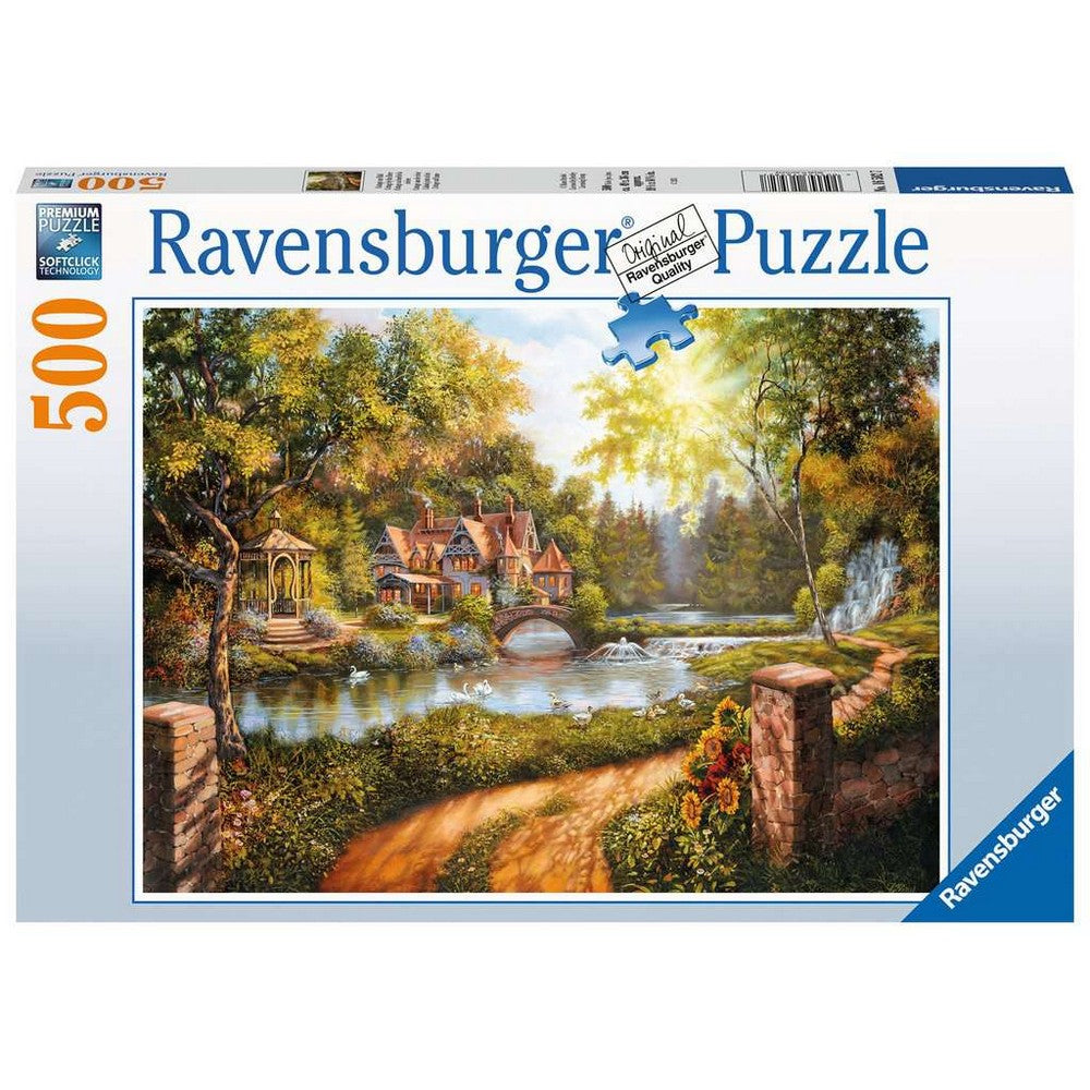 Puzzle 500Pc Cottage By The River