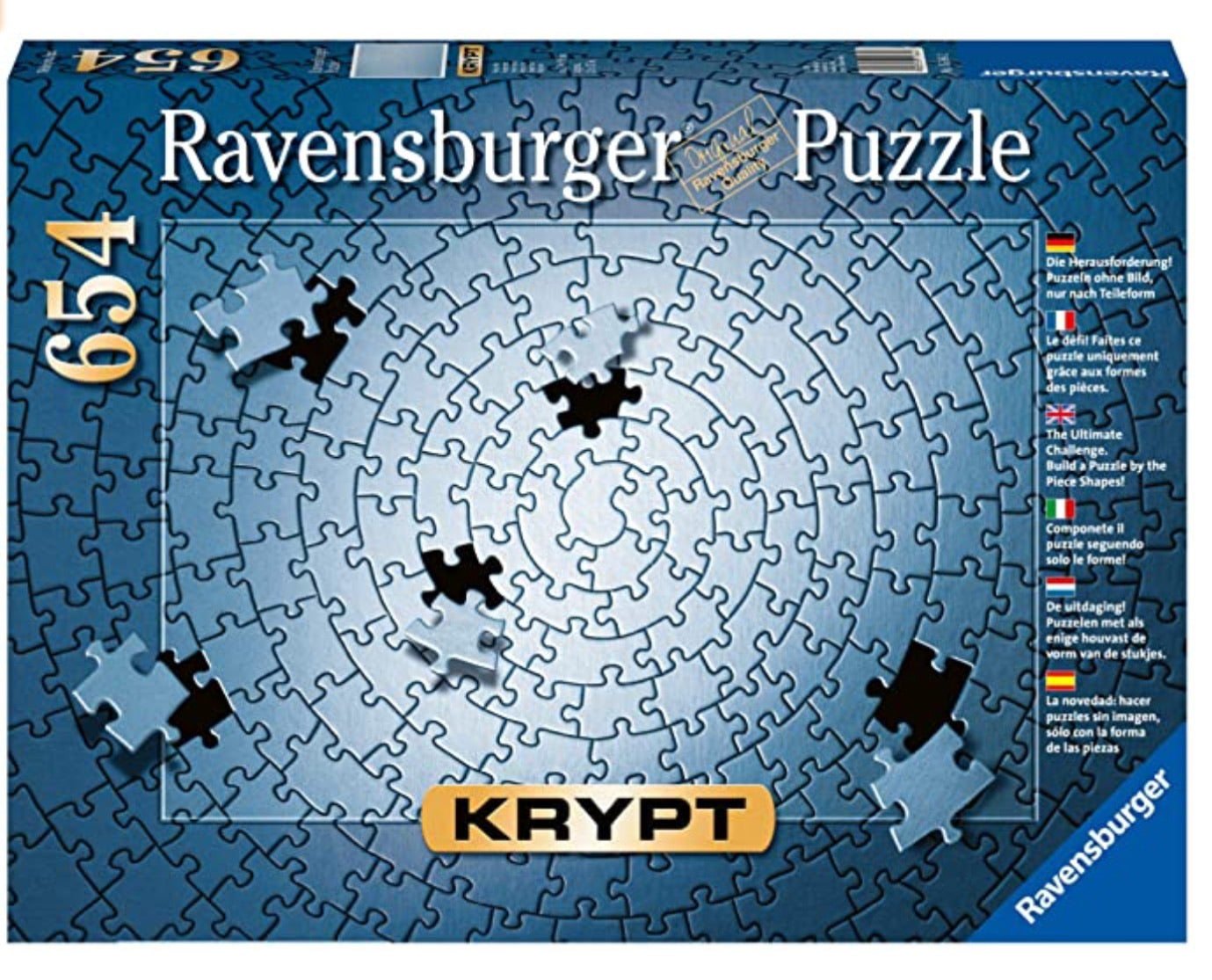 PUZZLE 654PC KRYPT SILVER SPIRAL
