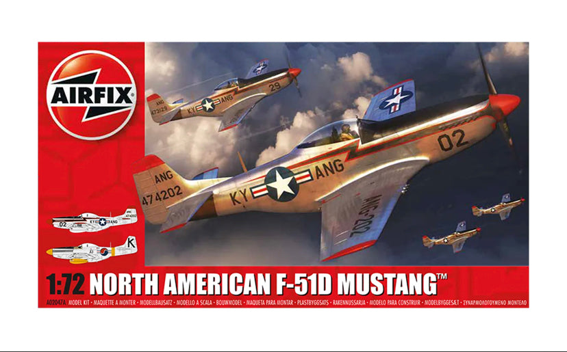 AIRFIX 1:72 NORTH AMERICAN F51D MUSTANG