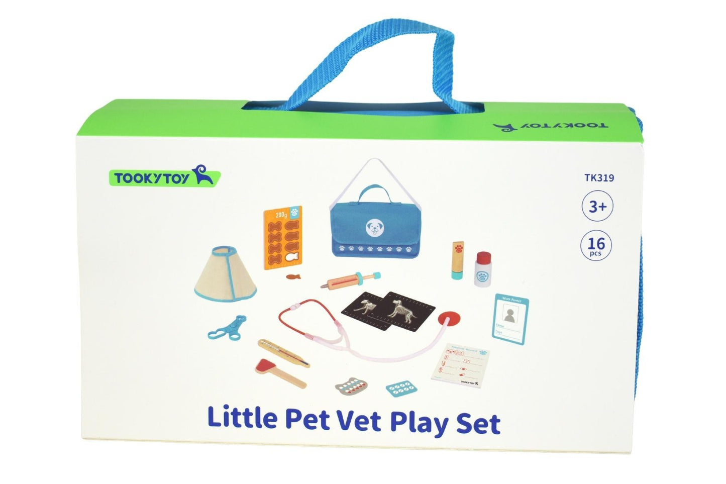 Wooden Little Pet Vet Set In Carry Bag