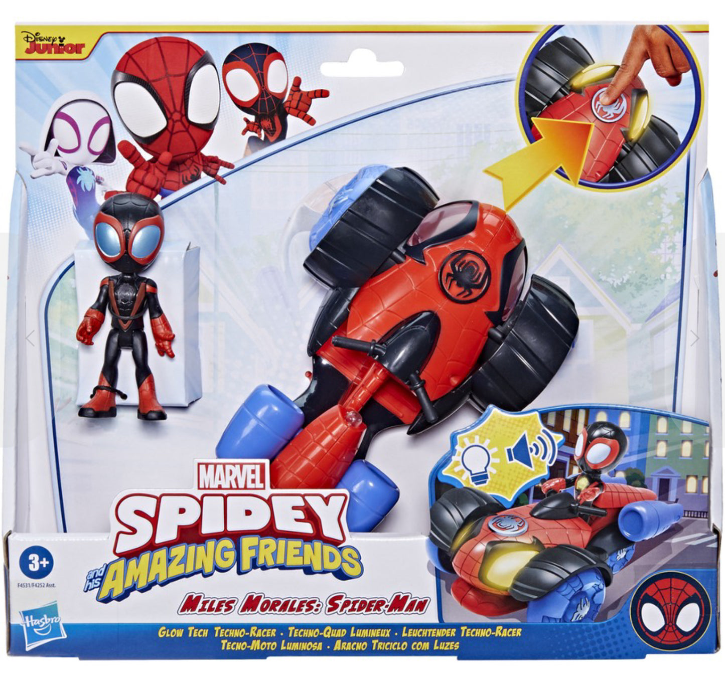 Spidey N Friends Glow Tech Vehicle Ast