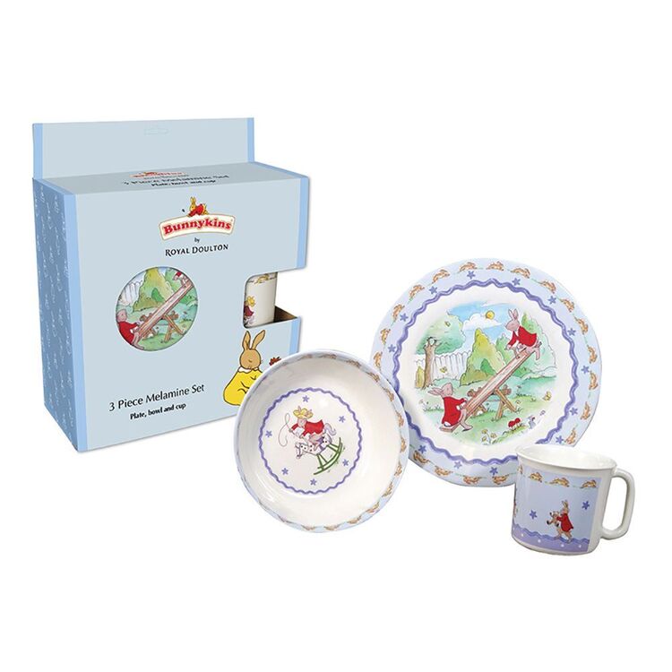Bunnykins 3Pc Melamine Set Shining Star