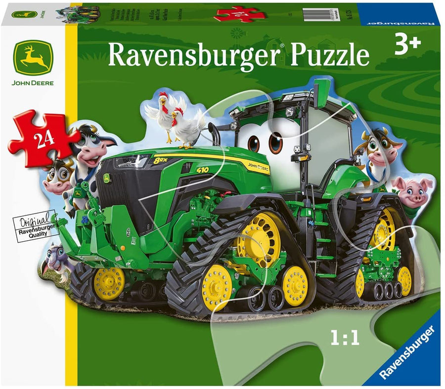 PUZZLE 24PC JOHN DEERE TRACTOR SHAPED