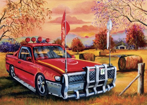 PUZZLE 1000PC BOPAL RED UTE IN THE BUSH