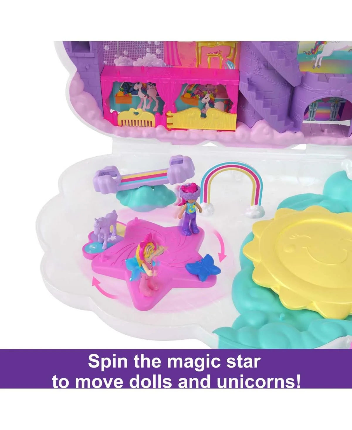 Polly Pocket Rainbow Unicorn Salon