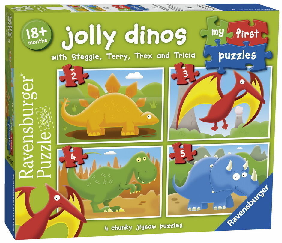 PUZZLE MY FIRST 2-3-4-5PCE JOLLY DINO