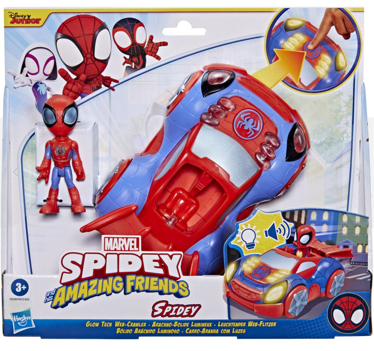 Spidey N Friends Glow Tech Vehicle Ast