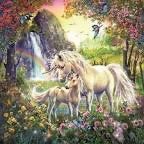 PUZZLE 3X49PC BEAUTIFUL UNICORNS