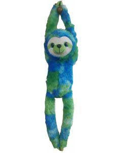 PLUSH COTTON CANDY HANGING SLOTH ASTD