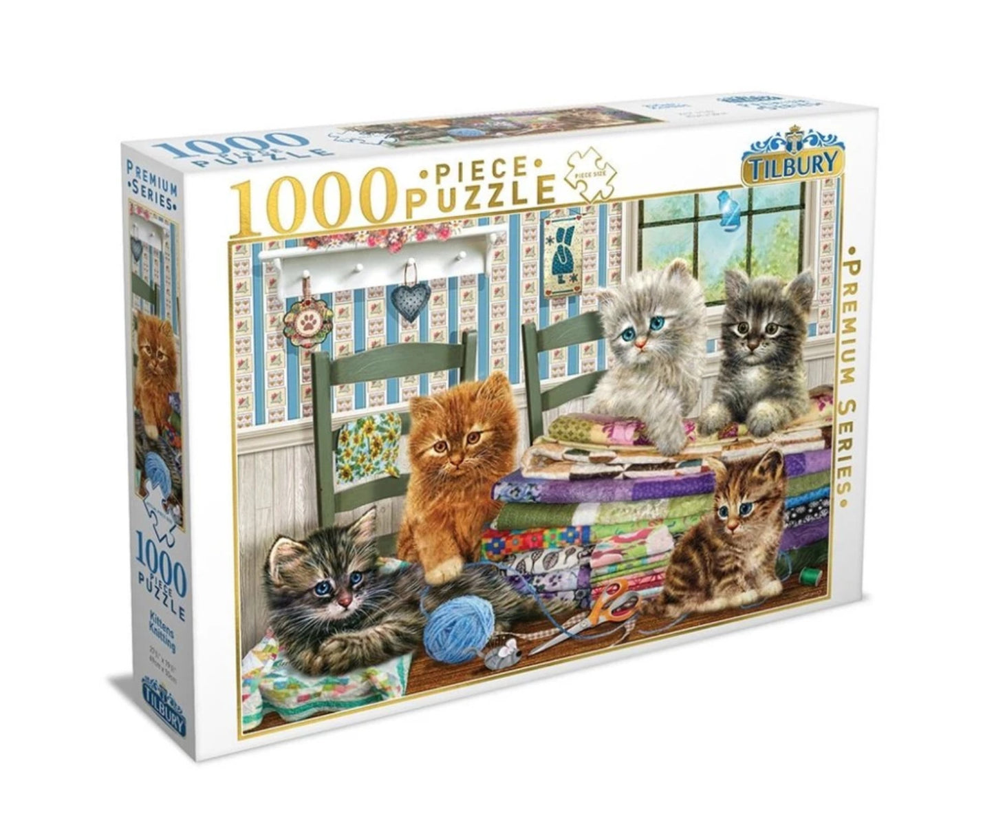 Puzzle 1000Pc Kittens Knitting