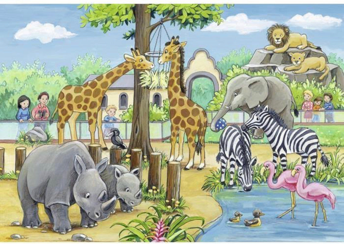PUZZLE 2X24PC WELCOME TO THE ZOO