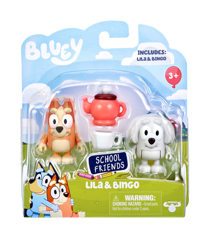 BLUEY S8 FIGURS 2PK AST
