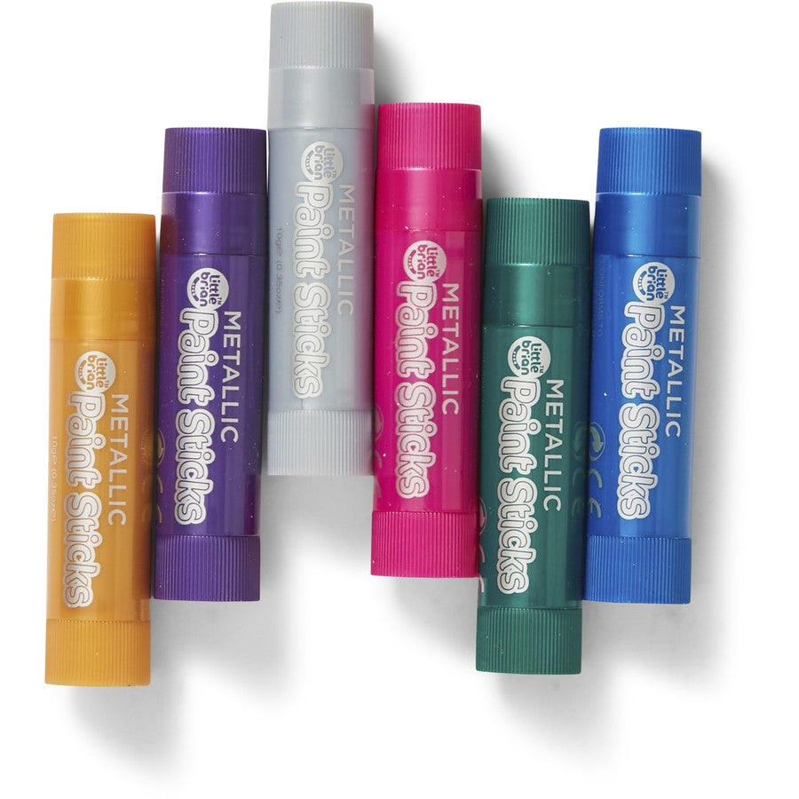 LITTLE BRIAN PAINT STICKS METALLIC 6 PK