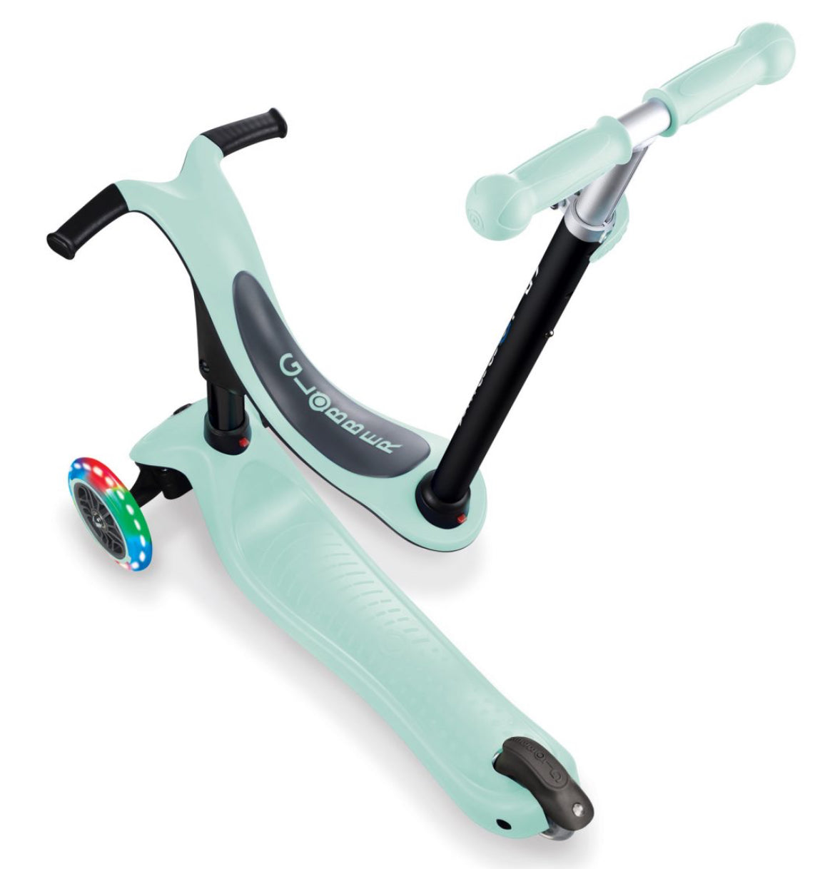 Globber Scooter Go Up Sporty Lights Mint