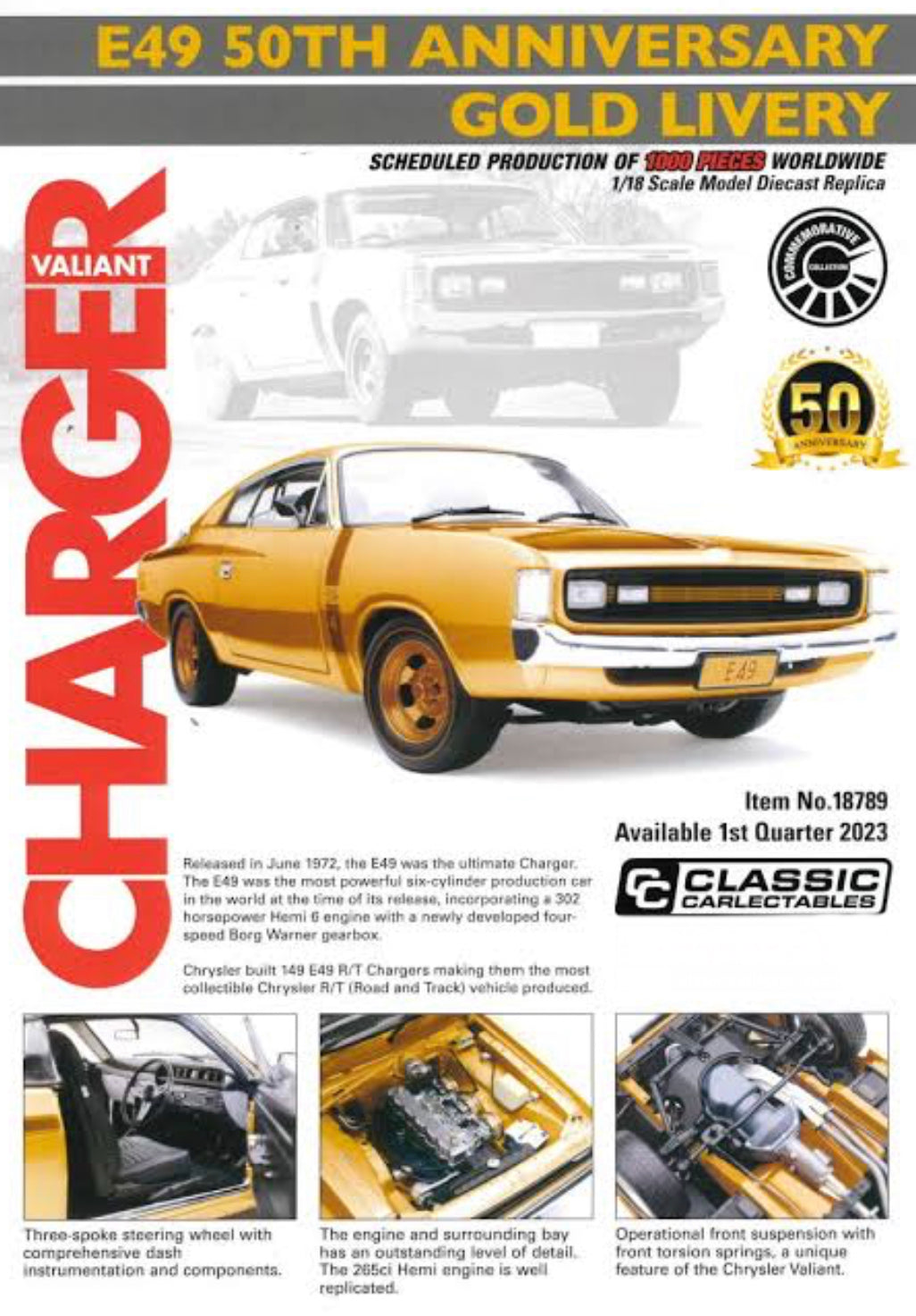 1:18 E49 Charger 'Big Tank'