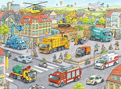 PUZZLE 100PC VEHICLES IN THE CITY