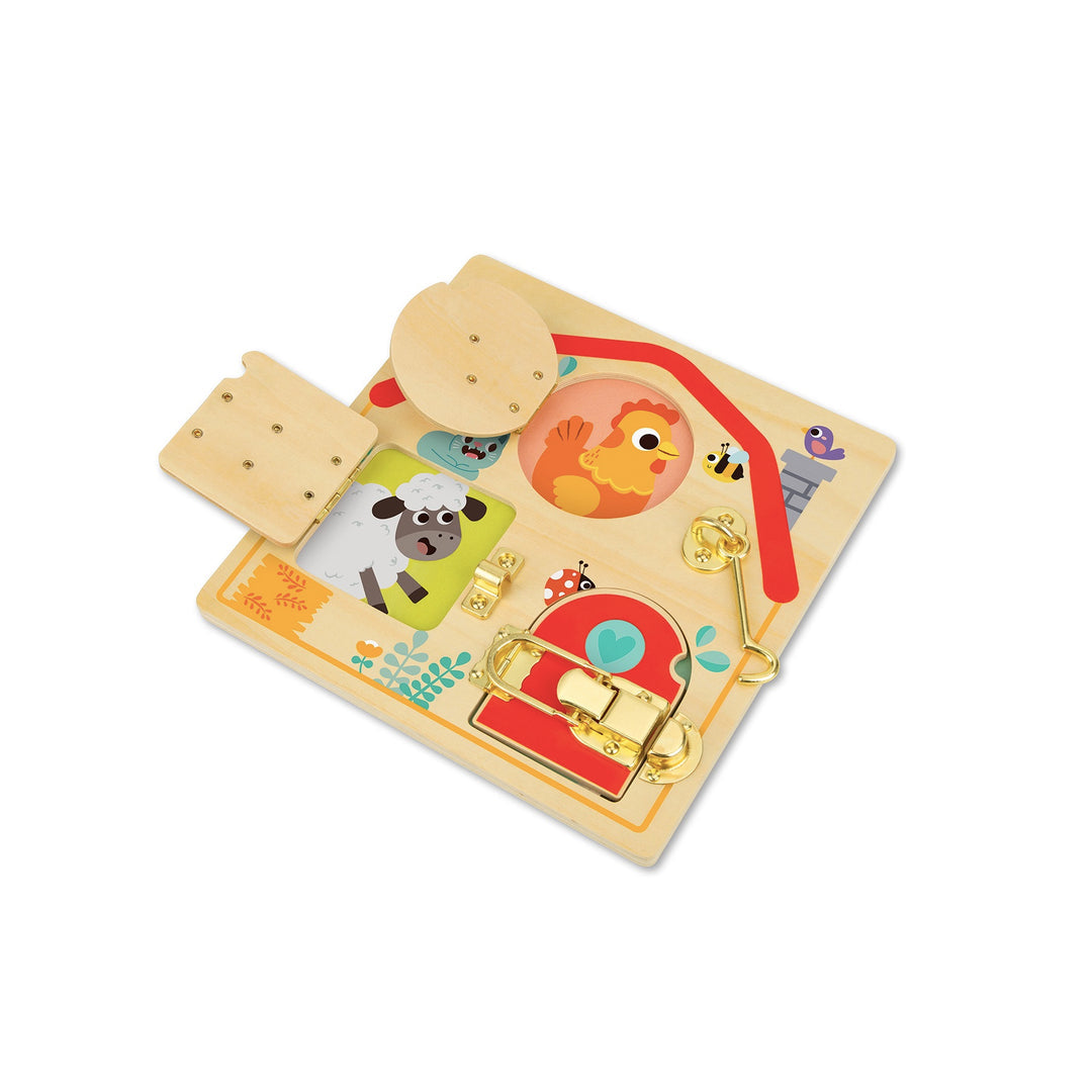 Wooden Latches Activity Board