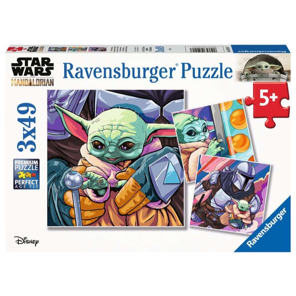 PUZZLE 3X49PC STAR WARS GROGU MOMENTS