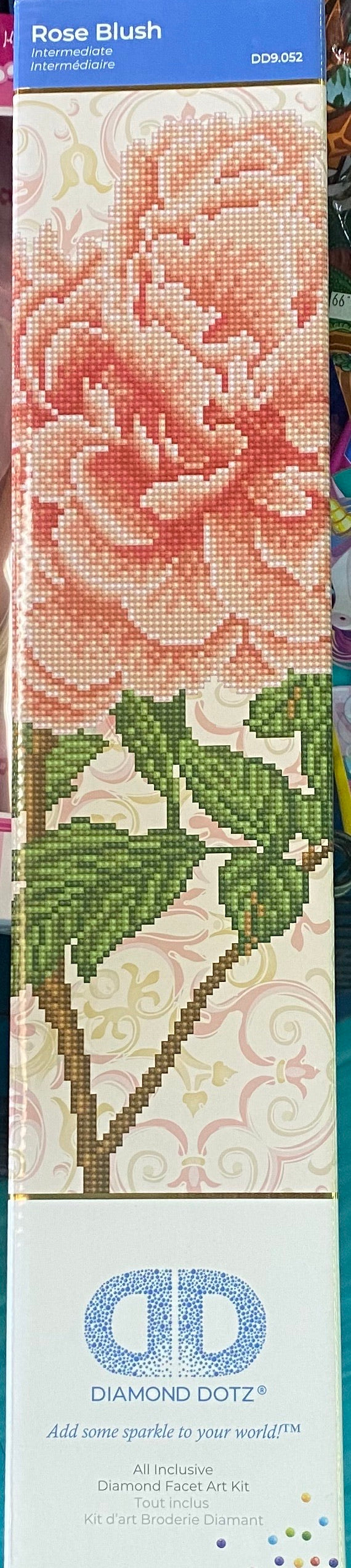 DIAMOND DOTZ MED BLUSH ROSE