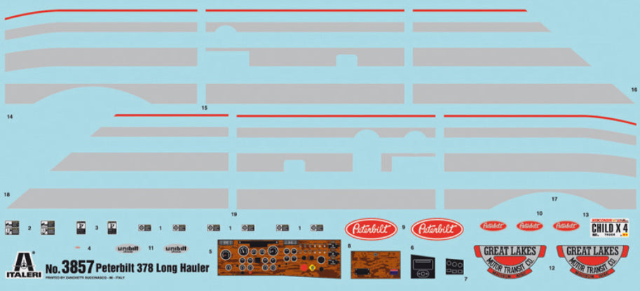 ITALERI 1:24 CLASSIC PETERBILT 378 LONG