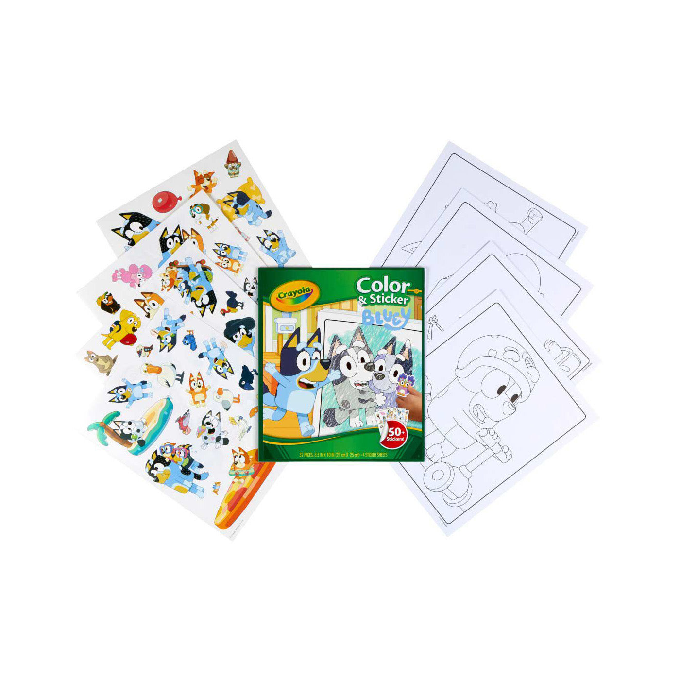 CRAYOLA COLOR & STICKER BOOK BLUEY