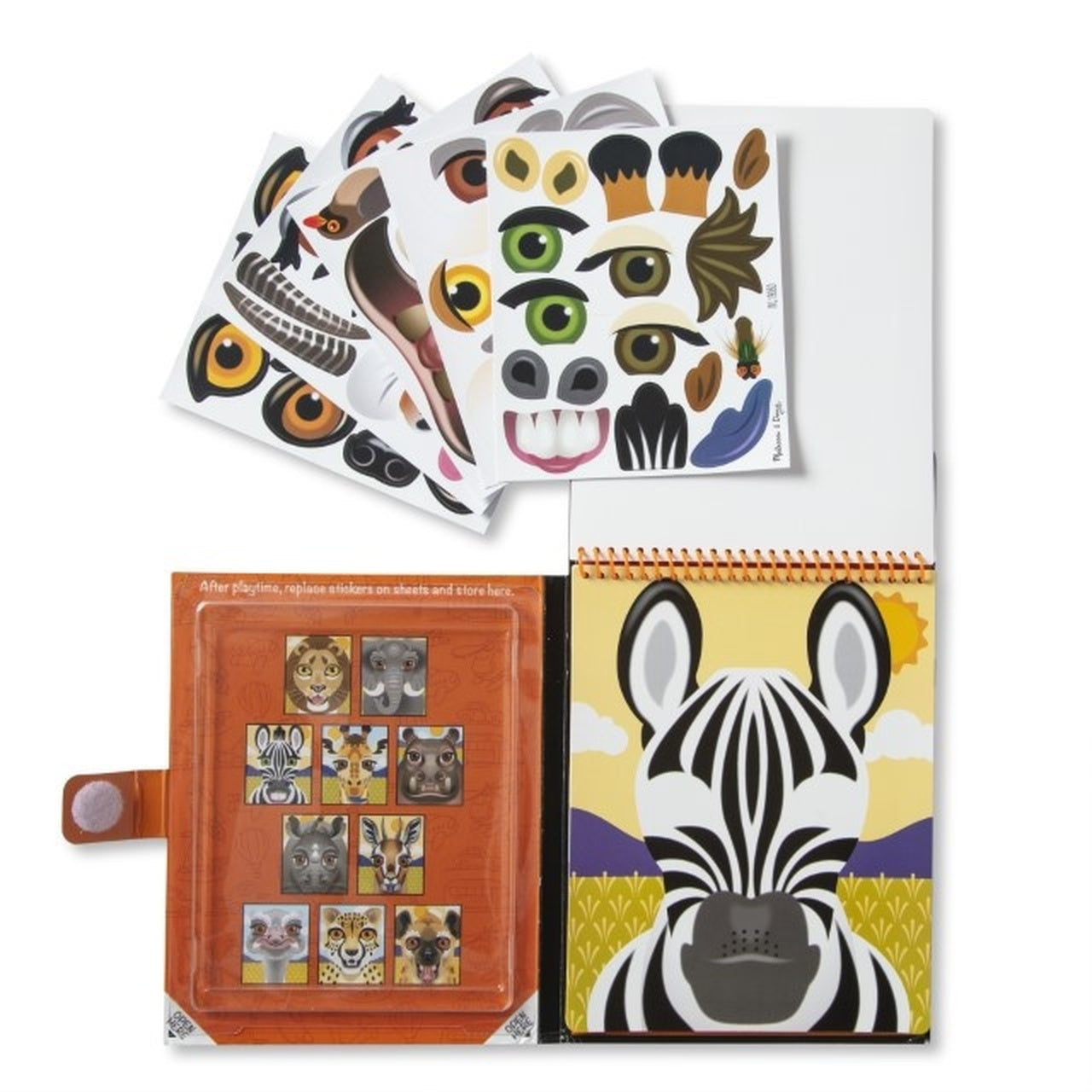 M&D On The Go Reusable Stickers Safari