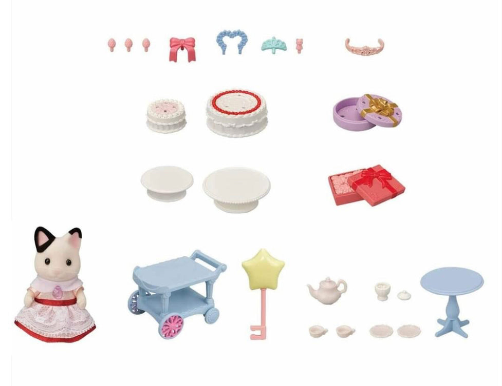 SYL/F PARTY TIME PLAYSET TUXEDO CAT