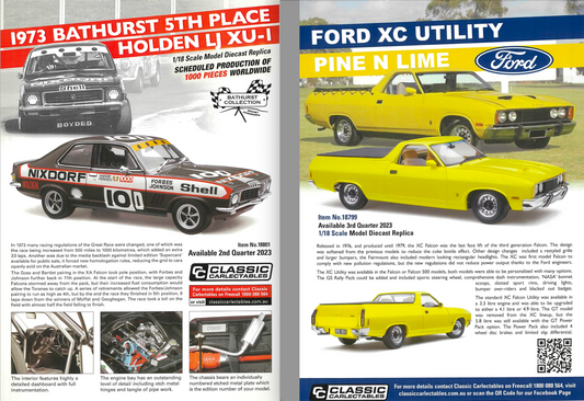 Holden LJ XU-1, 1973 Bathurst 5th Place, Ford XC Utility - Pine N Lime