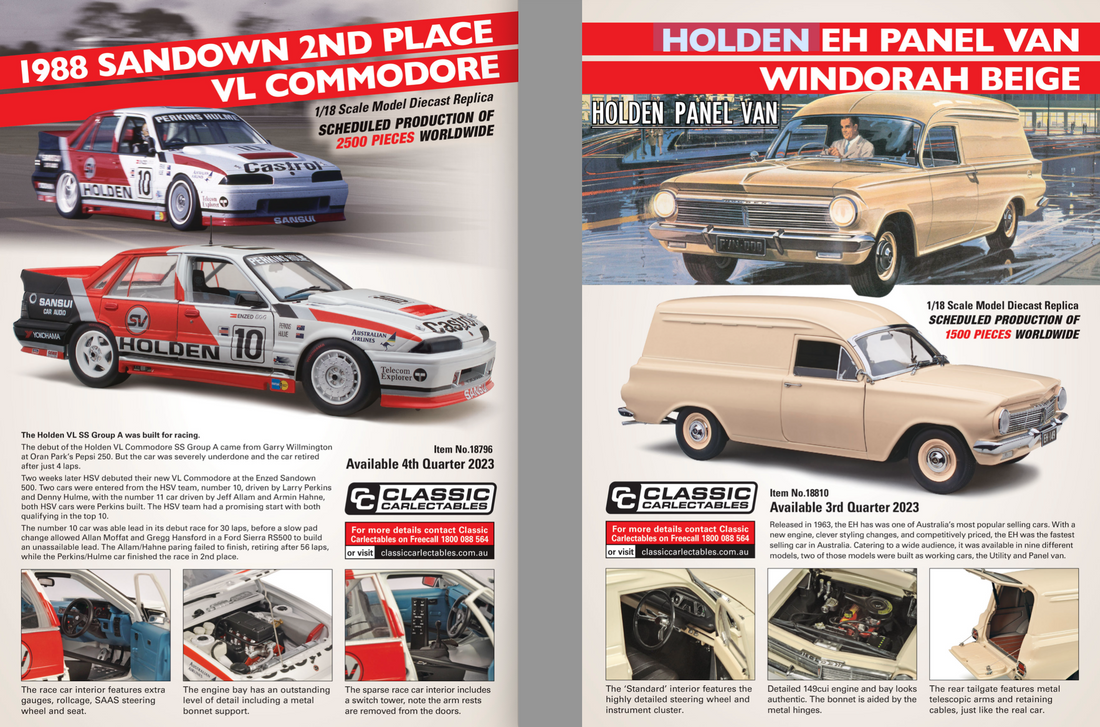 1988 Sandown 2nd Place VL Commodore - Holden EH Panel Van, Windorah Beige