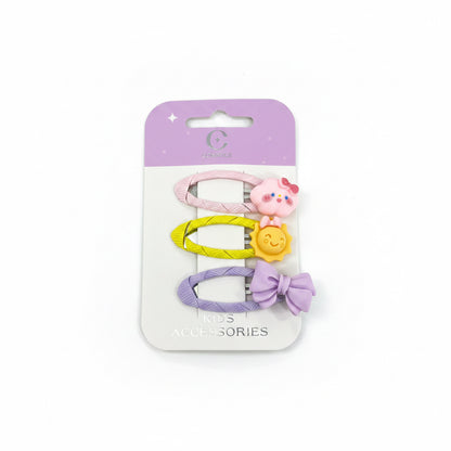 C/NICE HC11376 CARTOON SNAP CLIPS 3PC