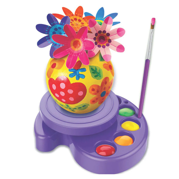 KIDZMAKER TWIRL & PAINT MINI VASE