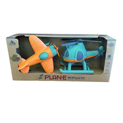 BIO PLASTIC PLANE AND HELICOPTER SET