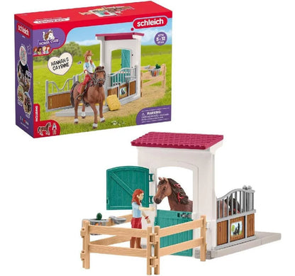 SCHLEICH 42710 HORSEBOX HANNAH & CAYENNE