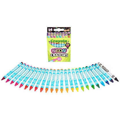 CRAYOLA CRAYONS 24 NEON