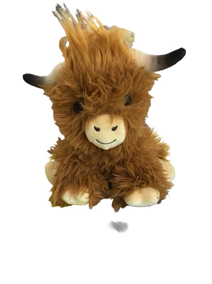 PLUSH HIGHLAND COW SITTING 25CM