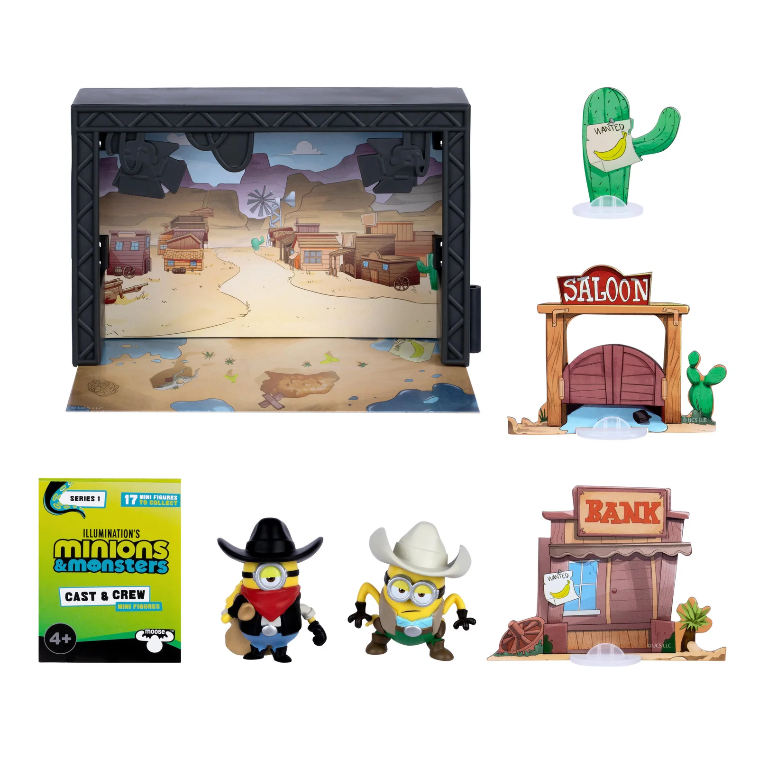 MINIONS 3 MINI FIG 2PK OLD WESTERN STAGE